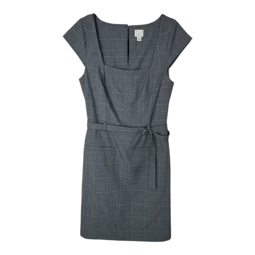Women's Tailored Mini Dress - A New Day™ Gray Plaid XS
